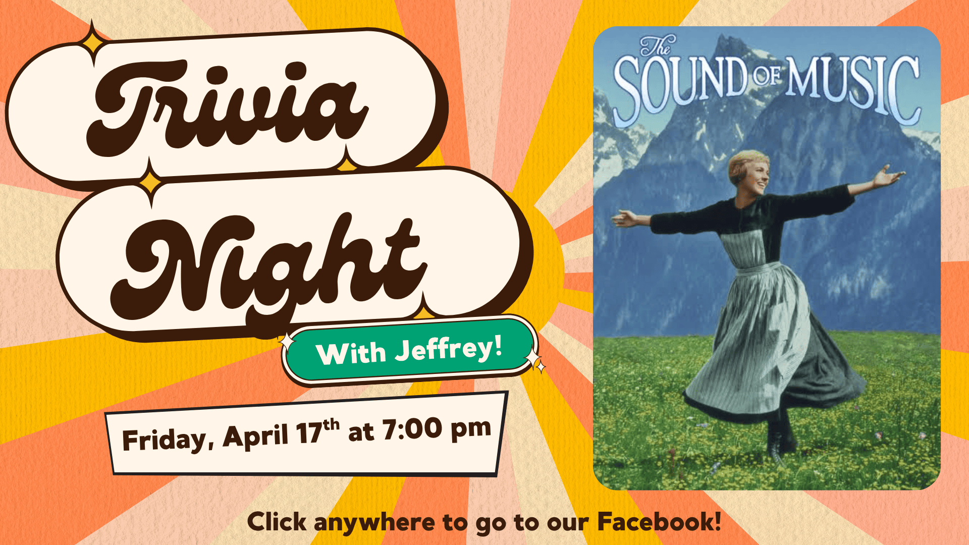 apr 17 trivia. Click anywhere to go to our facebook.