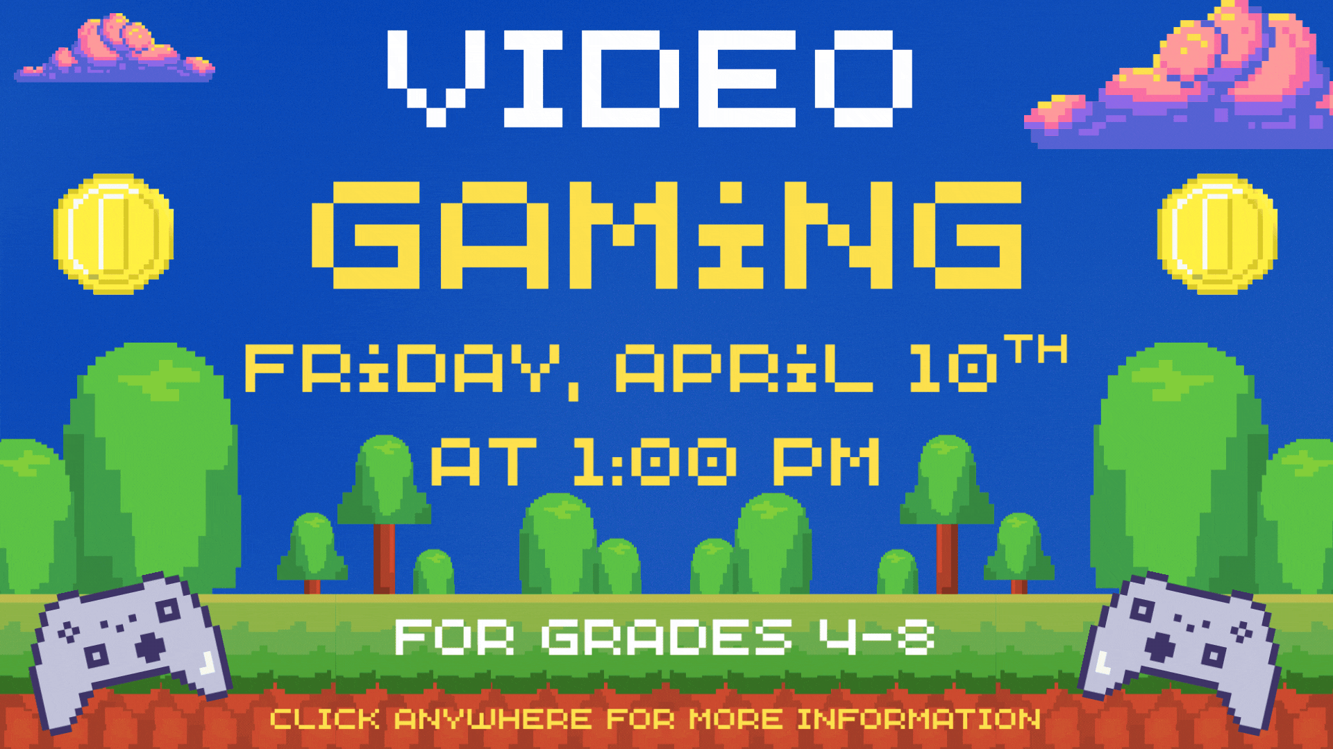 apr 26 video games(1) Click anywhere for more information.