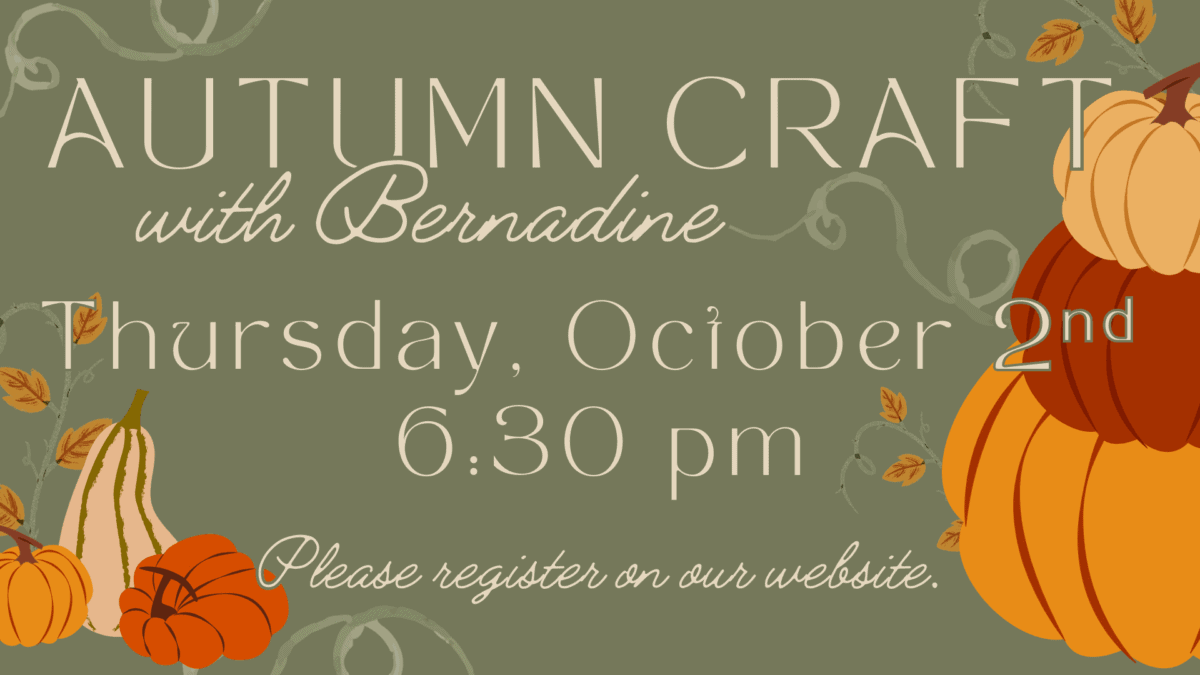 autumn craft with bernadine