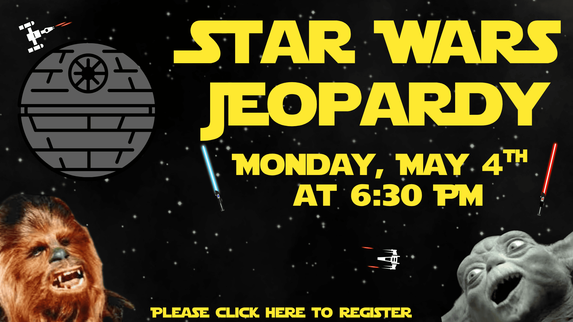 may 26 star wars jeopardy. Click here to register.