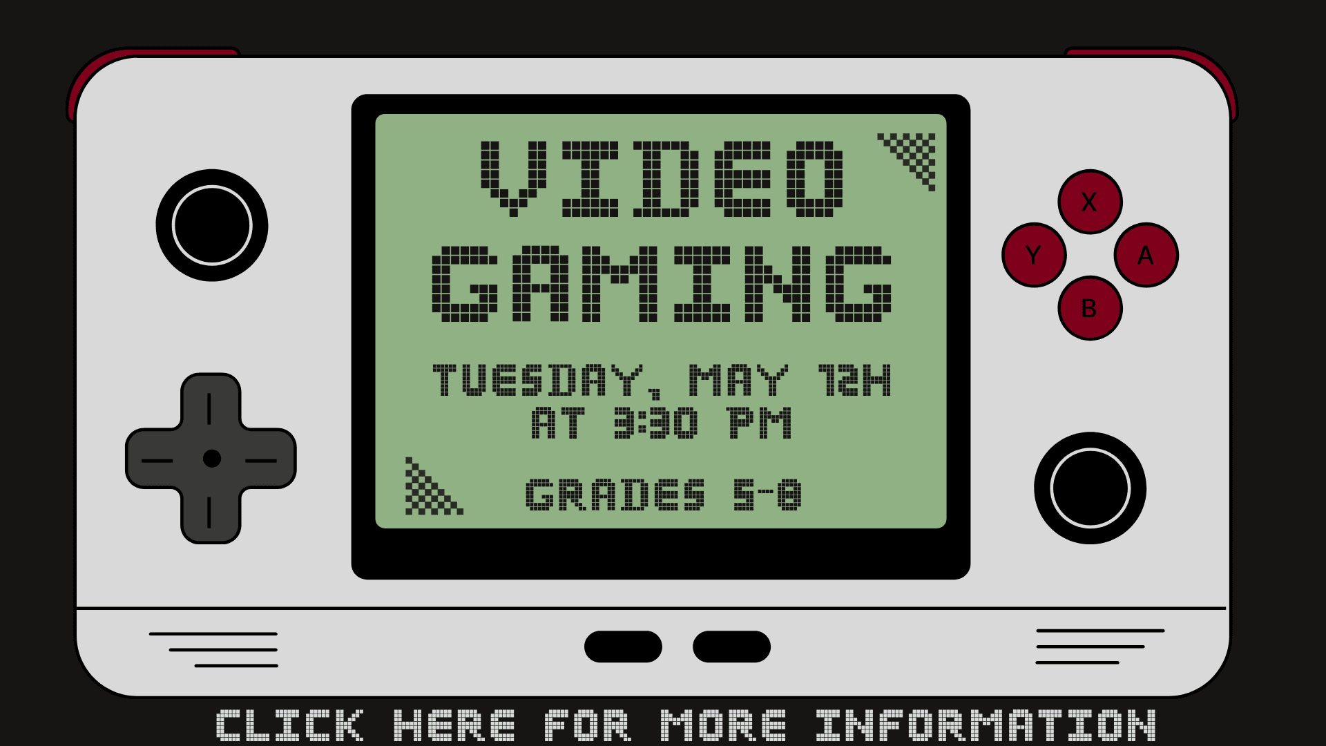 may 26 video gaming. Click here for more information.