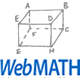 The math2 org logo on a blue background